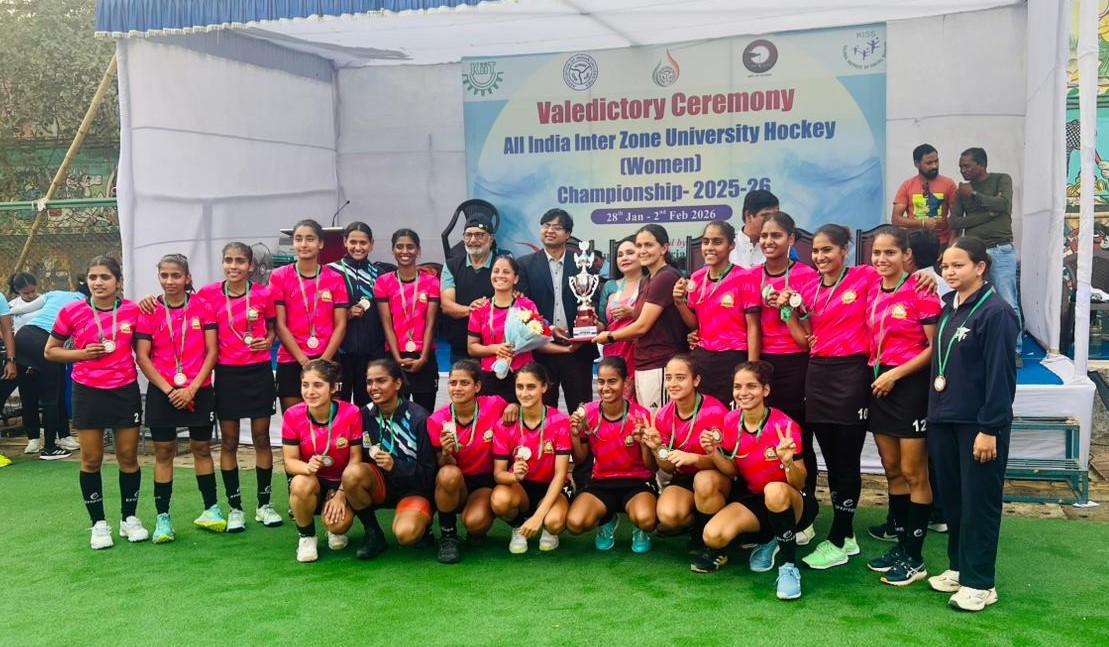 Brilliant performance in the All India Inter-Zone University Women Hockey Championship
